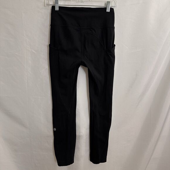 Lululemon Speed Up Tight 28" Inseam Full On Luxtreme Black Leggings Women's Sz 6 - Picture 2 of 7
